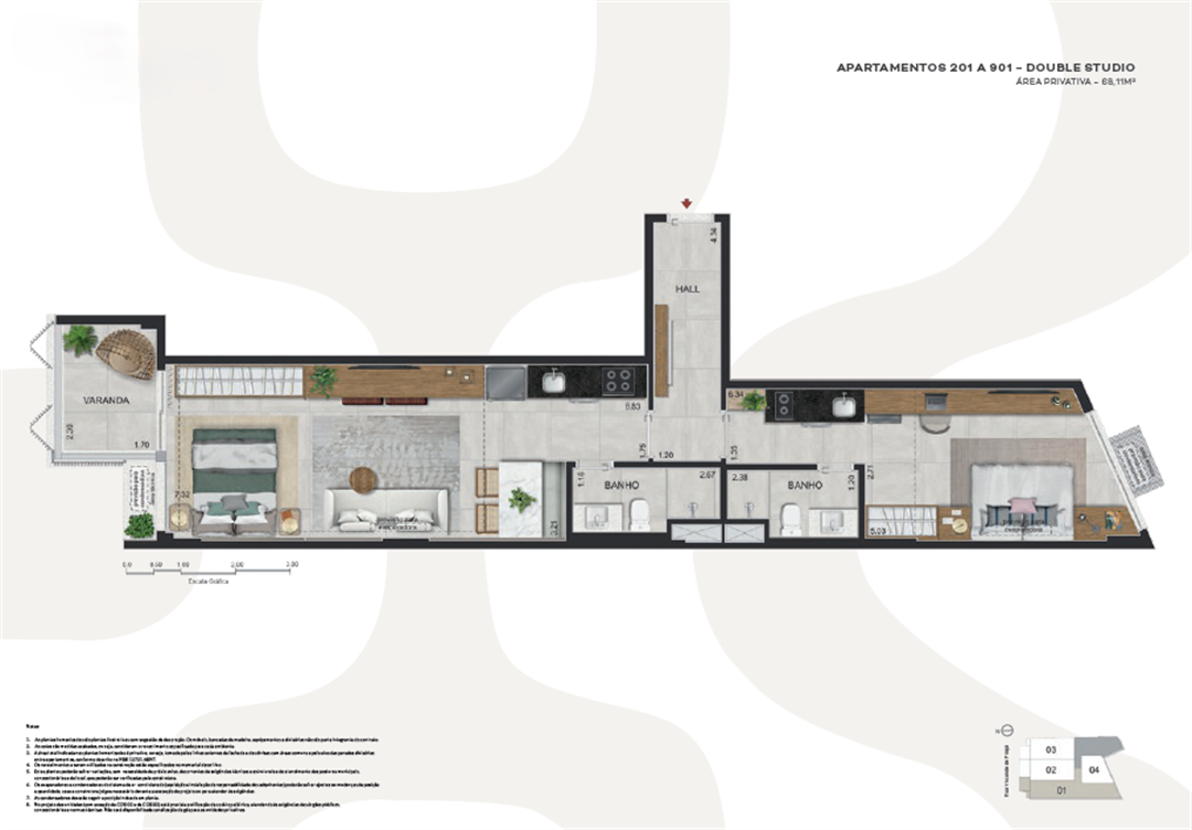 Imagem Studio com 1 Quarto à Venda, 46 m²em Ipanema - Rio de Janeiro