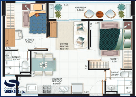 Imagem Apartamento com 2 Quartos à Venda, 50 m²em Parangaba - Fortaleza Imagem Apartamento com 2 Quartos à Venda, 50 m²em Parangaba - Fortaleza