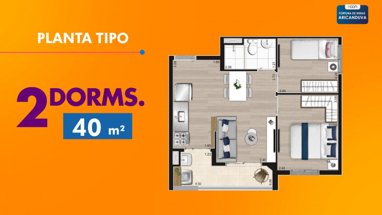 Imagem Apartamento com 2 Quartos à Venda, 43 m² em Jardim Arize - São Paulo