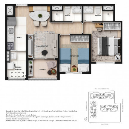 Imagem Apartamento com 2 Quartos à Venda ou Temporada, 51 m²em Chácara Santo Antônio (Zona Leste) - São Paulo