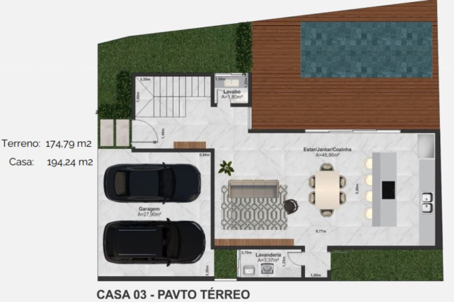 Imagem Casa de Condomínio com 3 Quartos à Venda,  em Glória - Joinville