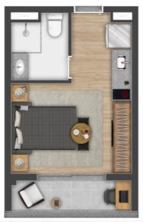 Imagem Studio à Venda, 24 m² em Vila Cordeiro - São Paulo Imagem Studio à Venda, 24 m² em Vila Cordeiro - São Paulo