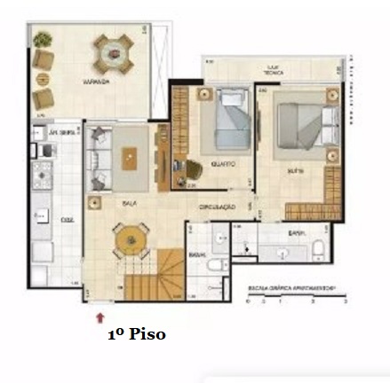 Imagem Cobertura com 3 Quartos à Venda ou Locação, 148 m² em Recreio dos Bandeirantes - Rio de Janeiro
