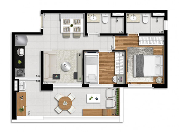 Imagem Apartamento com 2 Quartos à Venda, 114 m² em Cambuci - São Paulo