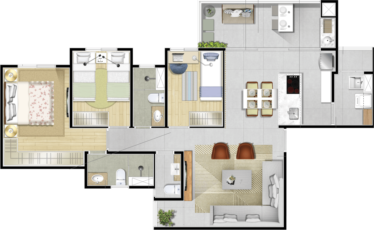 Imagem Apartamento com 2 Quartos à Venda, 92 m² em Campestre - Santo André Imagem Apartamento com 2 Quartos à Venda, 92 m² em Campestre - Santo André
