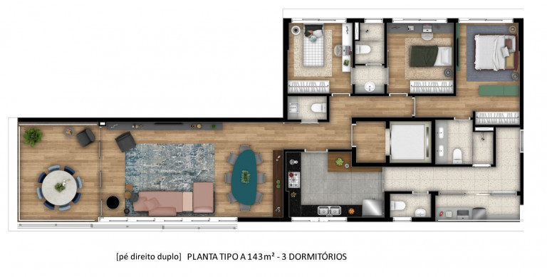 Imagem Apartamento com 3 Quartos à Venda, 143 m²em Jardim Paulista - São Paulo