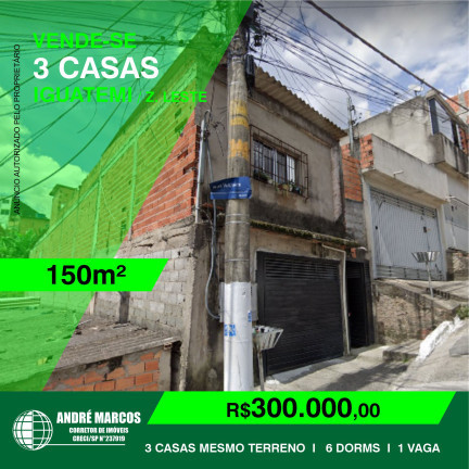 Sobrado com 6 Quartos à Venda,  em Jardim Nova Vitória II - São Paulo