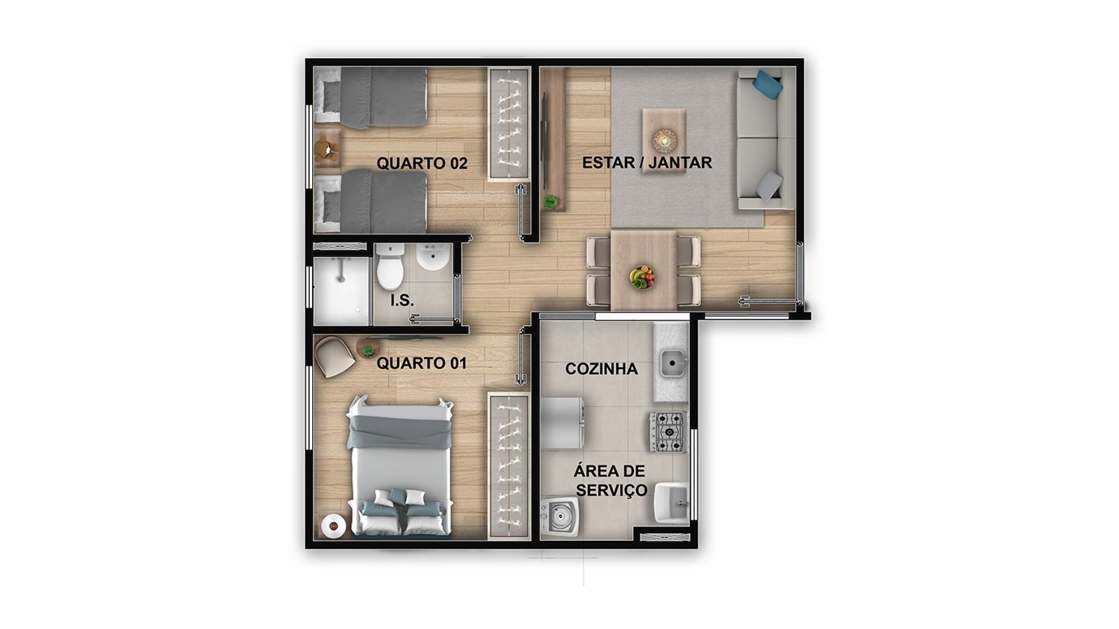 Imagem Apartamento com 2 Quartos à Venda, 45 m² em Santa Cruz - Rio de Janeiro Imagem Apartamento com 2 Quartos à Venda, 45 m² em Santa Cruz - Rio de Janeiro