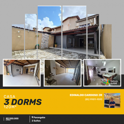 Casa com 3 Quartos à Venda, 120 m² em Parangaba - Fortaleza