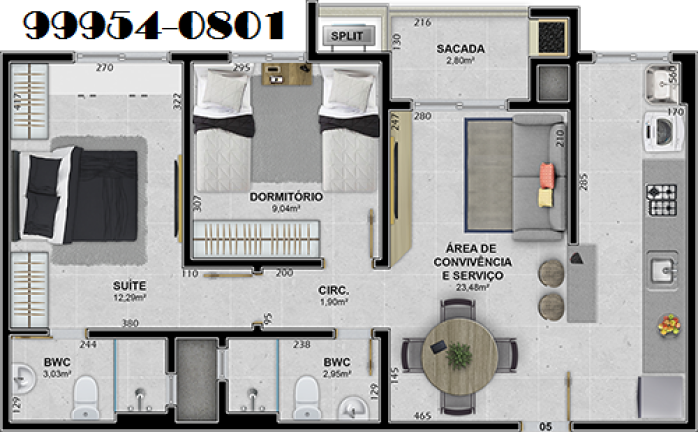 Imagem Apartamento com 2 Quartos à Venda, 66 m² em Presidente Vargas - Içara Imagem Apartamento com 2 Quartos à Venda, 66 m² em Presidente Vargas - Içara