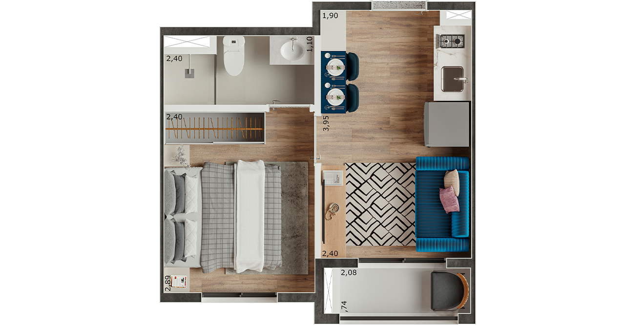 Imagem Apartamento à Venda, 18 m²em Jabaquara - São Paulo Imagem Apartamento à Venda, 18 m²em Jabaquara - São Paulo