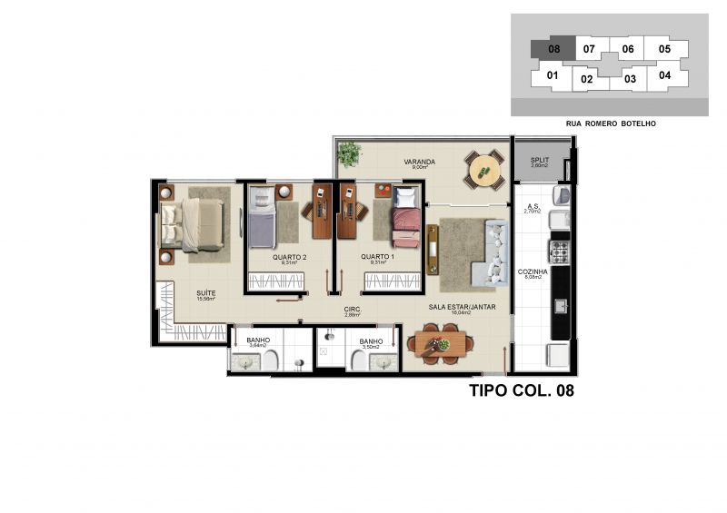 Imagem Apartamento com 3 Quartos à Venda, 97 m² em Praia da Costa - Vila Velha Imagem Apartamento com 3 Quartos à Venda, 97 m² em Praia da Costa - Vila Velha