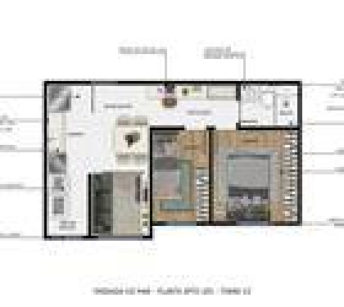Imagem Apartamento com 2 Quartos à Venda, 42 m² em Taquara - Rio de Janeiro