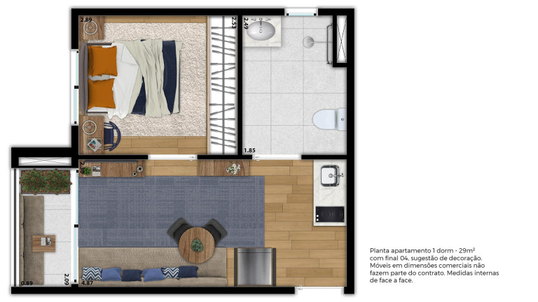Imagem Apartamento com 2 Quartos à Venda, 23 m² em Vila Mariana - São Paulo