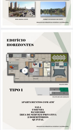 Imagem Apartamento com 2 Quartos à Venda,  em Vila Ré - São Paulo