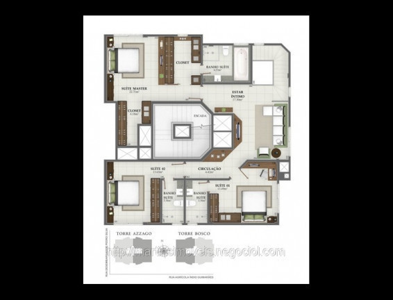 Imagem Apartamento com 3 Quartos à Venda, Locação ou Temporada, em Comerciário - Criciúma Imagem Apartamento com 3 Quartos à Venda, Locação ou Temporada, em Comerciário - Criciúma