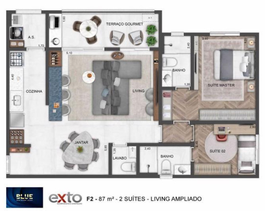Imagem Apartamento com 2 Quartos à Venda, 62 m²em Instituto de Previdência - São Paulo