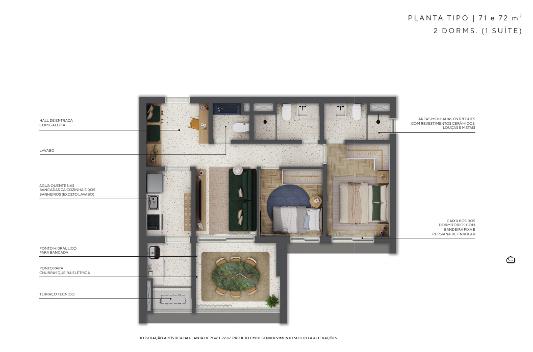 Imagem Apartamento com 1 Quarto à Venda, 71 m² em Higienópolis - São Paulo