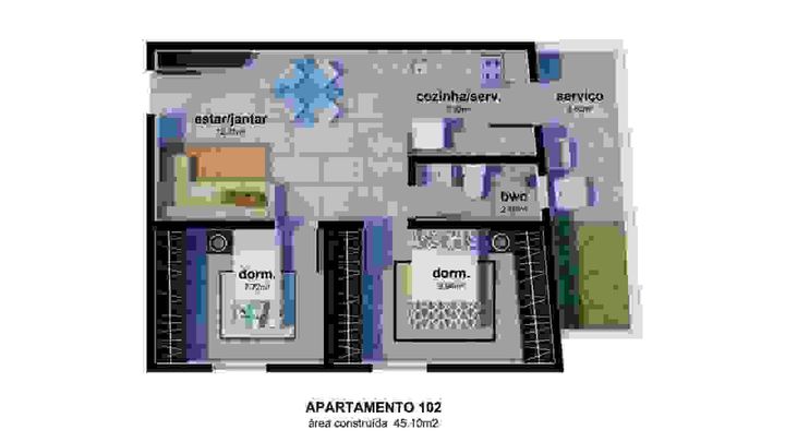 Imagem Apartamento com 2 Quartos à Venda, 45 m² em Ingleses Do Rio Vermelho - Florianópolis
