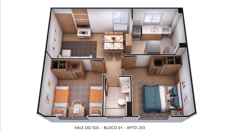 Imagem Apartamento com 2 Quartos à Venda, 42 m² em Jardim Alvorada - Nova Iguaçu