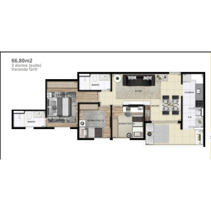 Imagem Apartamento com 2 Quartos à Venda, Locação ou Temporada, 45 m² em Centro - Diadema