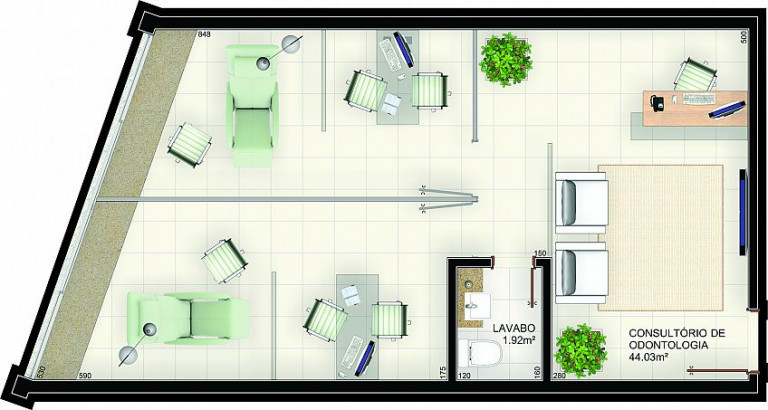 Imagem Sala Comercial à Venda ou Locação, 90 m² em Centro - Criciúma Imagem Sala Comercial à Venda ou Locação, 90 m² em Centro - Criciúma