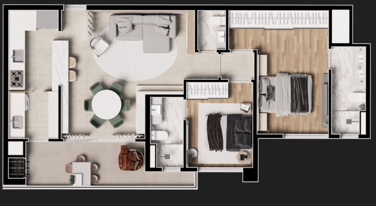Imagem Apartamento com 2 Quartos à Venda,  em Vila Izabel - Curitiba