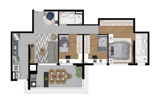 Imagem Apartamento com 3 Quartos à Venda, 94 m²em Saúde - São Paulo
