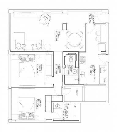 Apartamento com 2 Quartos à Venda, 72 m² em Botafogo - Rio de Janeiro