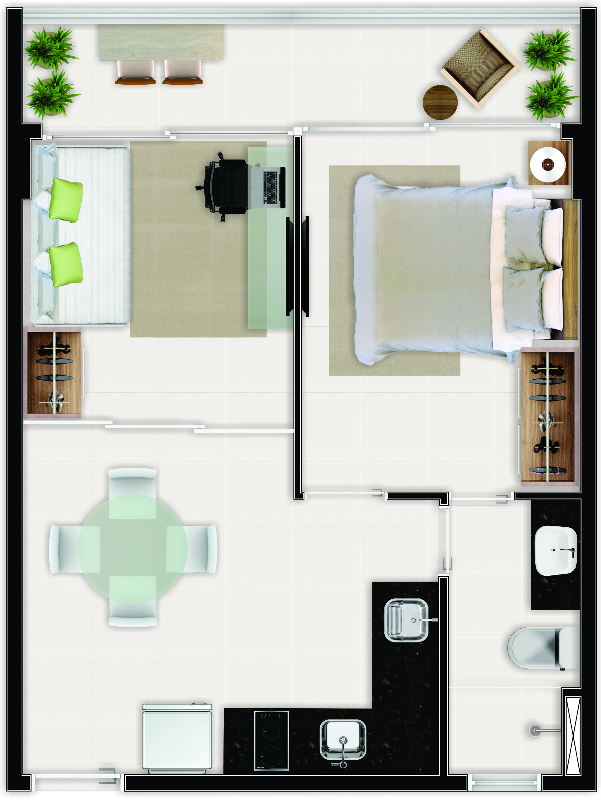 Imagem Apartamento com 1 Quarto à Venda, 37 m² em Aldeota - Fortaleza Imagem Apartamento com 1 Quarto à Venda, 37 m² em Aldeota - Fortaleza