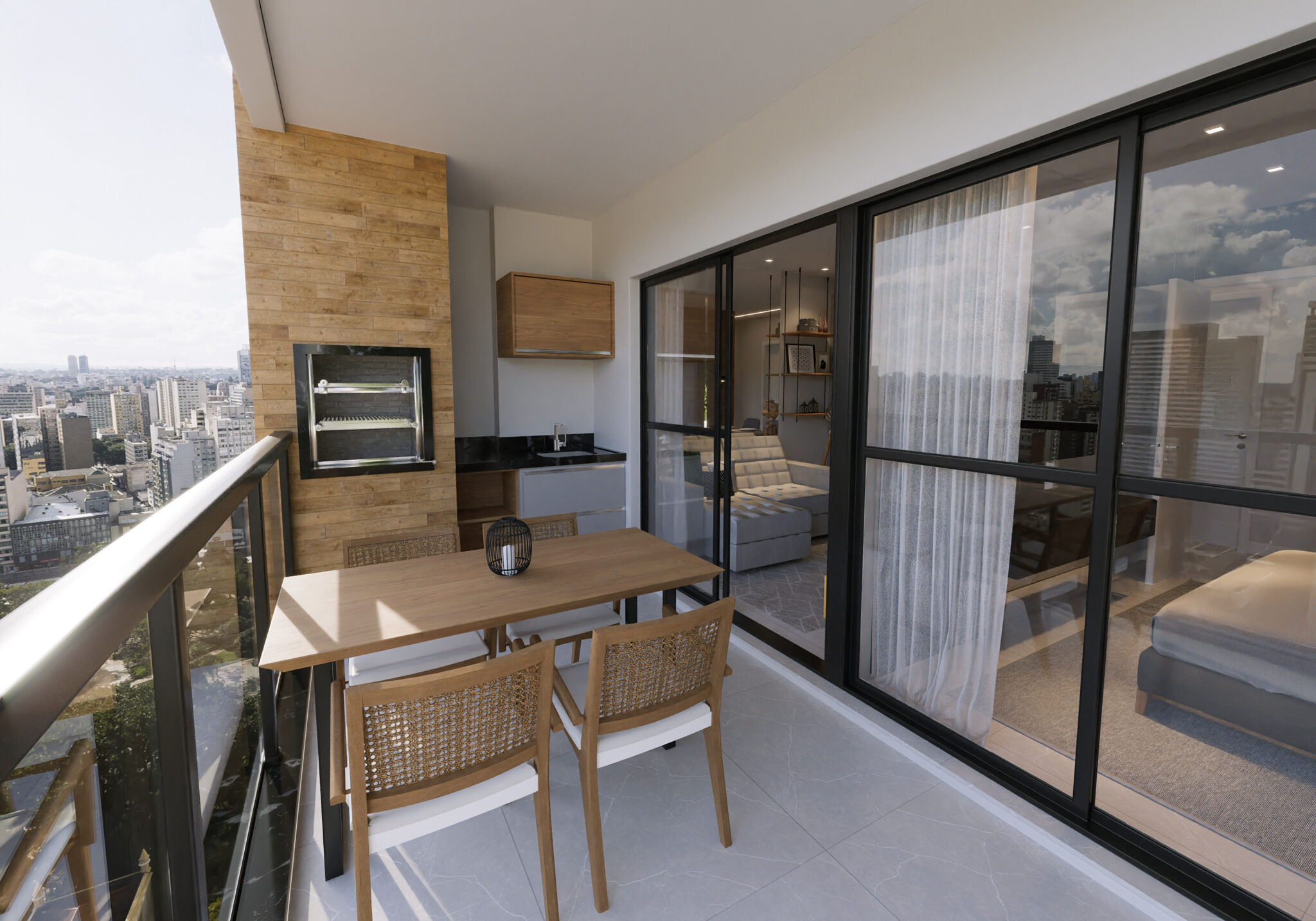Imagem Apartamento com 2 Quartos à Venda, 57 m²em Centro - Curitiba