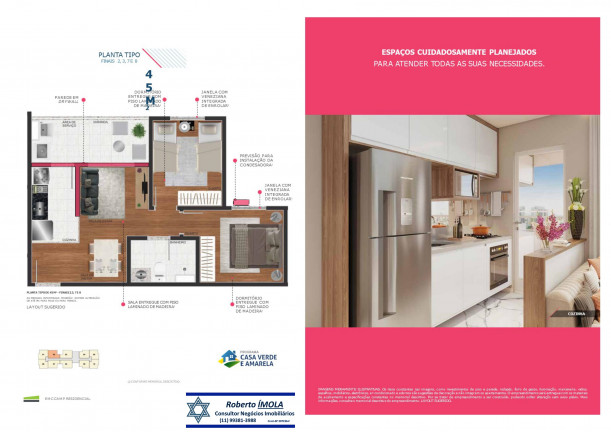 Imagem Apartamento com 2 Quartos à Venda, 45 m² em Vila Esperança - São Paulo Imagem Apartamento com 2 Quartos à Venda, 45 m² em Vila Esperança - São Paulo