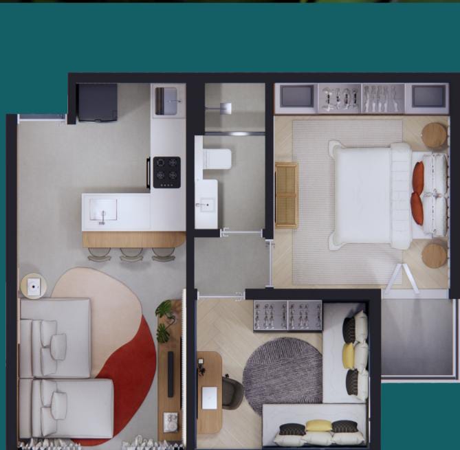 Imagem Apartamento com 2 Quartos à Venda, 50 m² em  - Guarujá
