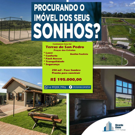 Imagem Terreno à Venda, 250 m² em Bonfim Paulista - Ribeirão Preto Imagem Terreno à Venda, 250 m² em Bonfim Paulista - Ribeirão Preto