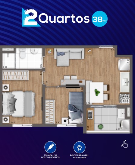 Imagem Apartamento com 2 Quartos à Venda, 37 m² em Vila do Castelo - São Paulo