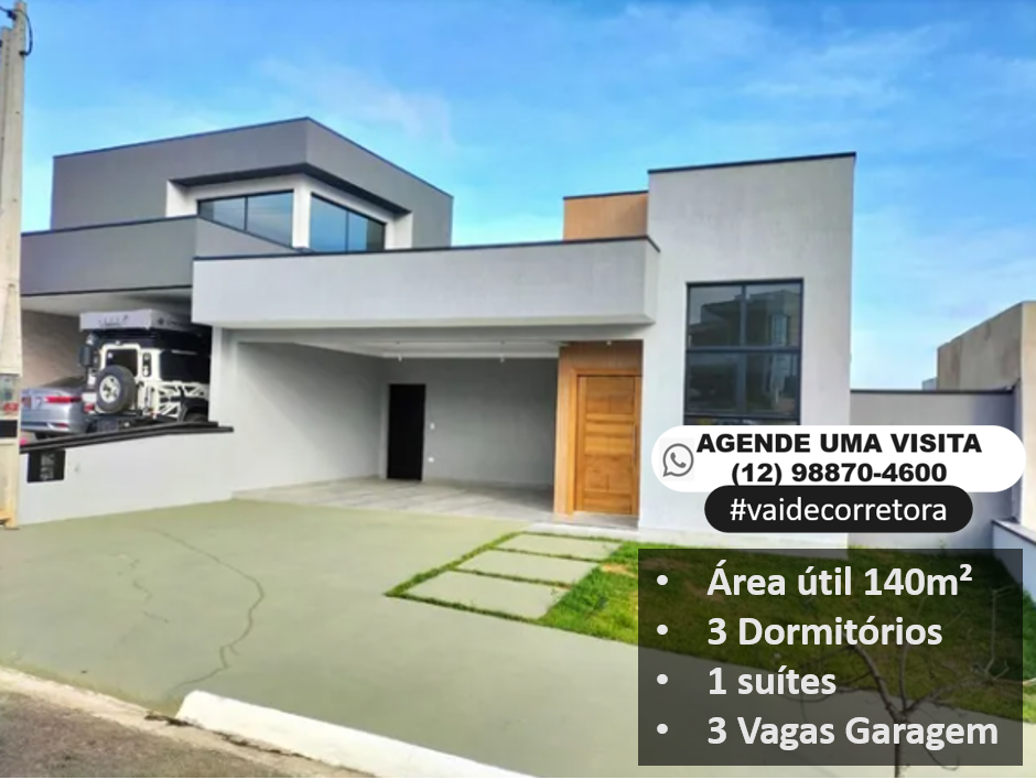 Imagem Casa de Condomínio com 3 Quartos à Venda, 140 m²em Caçapava Velha - Caçapava Imagem Casa de Condomínio com 3 Quartos à Venda, 140 m²em Caçapava Velha - Caçapava
