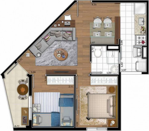 Imagem Apartamento com 2 Quartos à Venda, 51 m²em Jardim Monte Alegre - Taboão da Serra Imagem Apartamento com 2 Quartos à Venda, 51 m²em Jardim Monte Alegre - Taboão da Serra