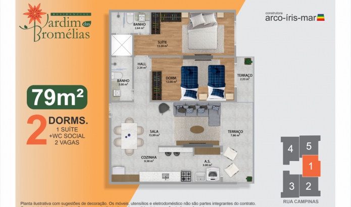Imagem Apartamento com 2 Quartos à Venda, 79 m²em Boqueirão - Praia Grande Imagem Apartamento com 2 Quartos à Venda, 79 m²em Boqueirão - Praia Grande