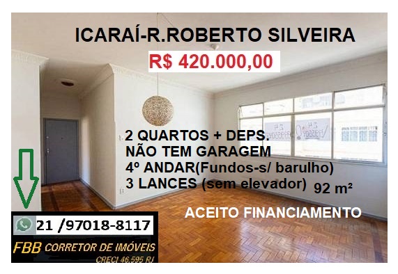 Apartamento com 2 Quartos à Venda, 92 m² em Icaraí - Niterói
