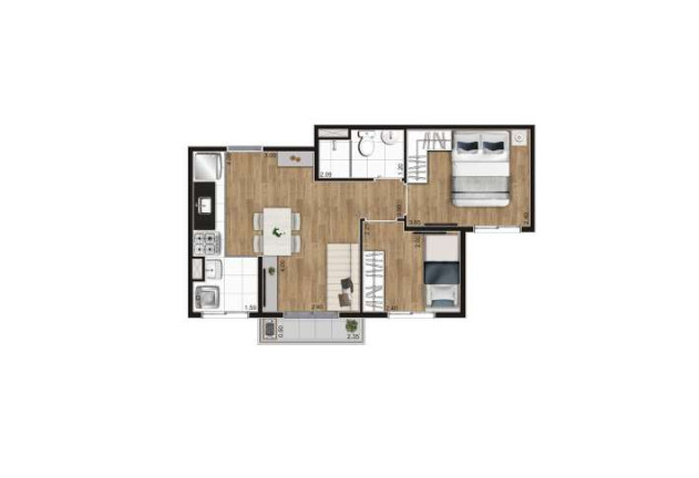 Imagem Apartamento com 2 Quartos à Venda, 38 m² em Jaguaré - São Paulo