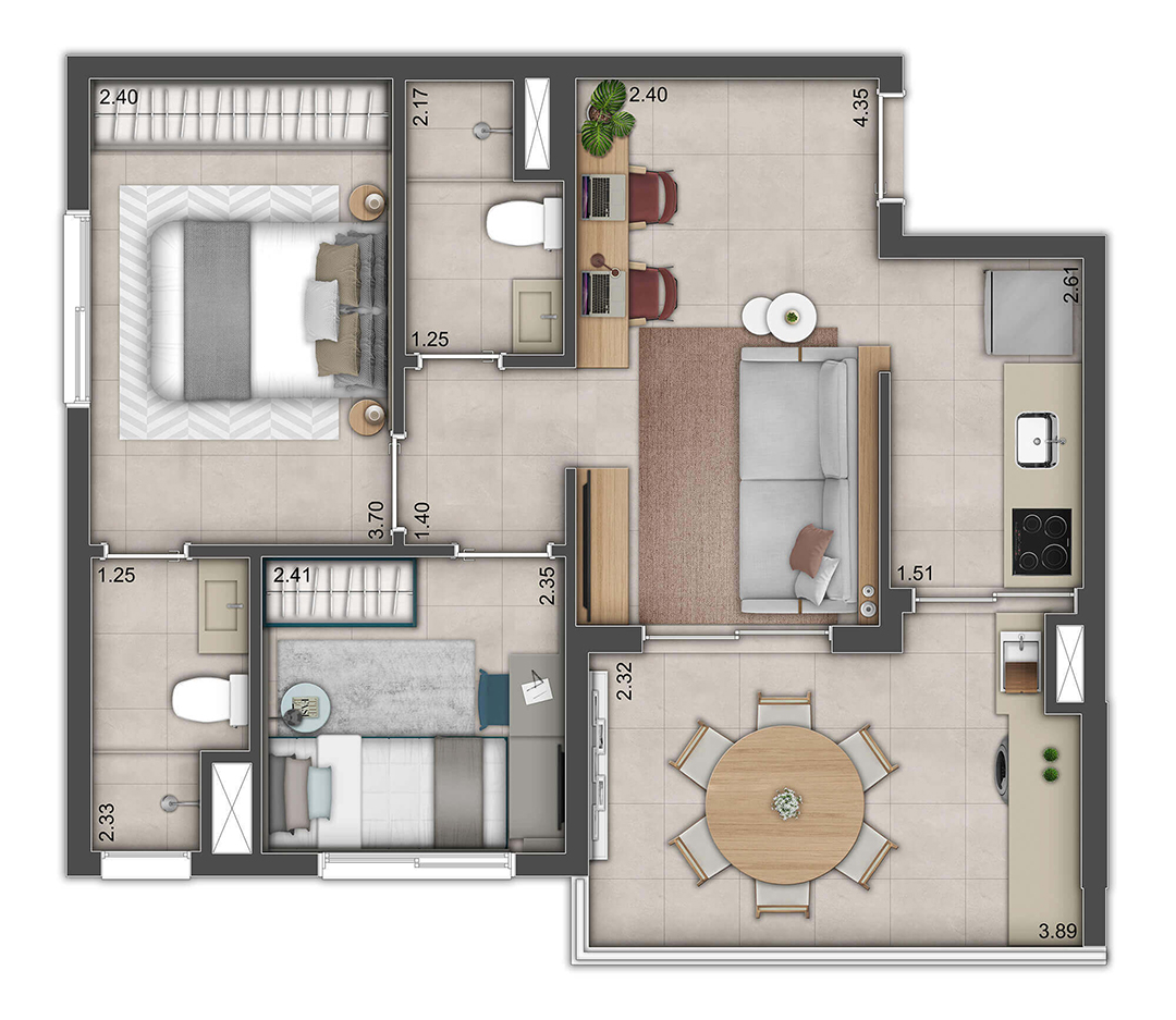 Imagem Apartamento com 1 Quarto à Venda, 30 m²em Belenzinho - São Paulo