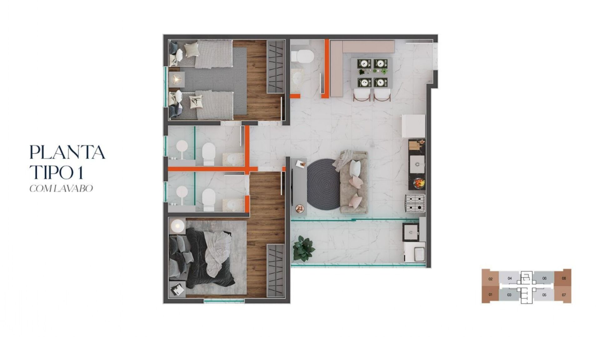 Imagem Apartamento com 2 Quartos à Venda, 56 m² em Boa Vista - Juiz de Fora