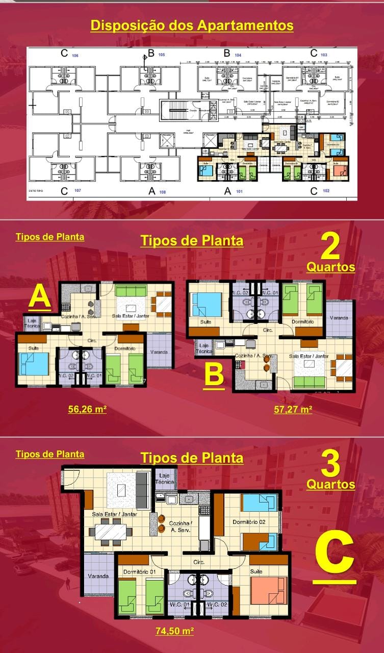 Imagem Apartamento com 3 Quartos à Venda, 76 m²em coqueiro - ananindeua Imagem Apartamento com 3 Quartos à Venda, 76 m²em coqueiro - ananindeua