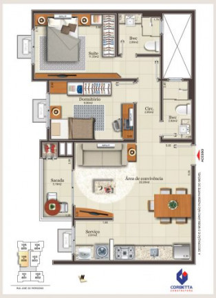 Imagem Apartamento com 2 Quartos à Venda, 69 m² em Centro - Criciúma Imagem Apartamento com 2 Quartos à Venda, 69 m² em Centro - Criciúma