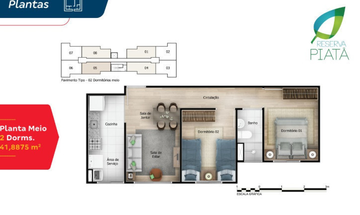 Imagem Apartamento com 2 Quartos à Venda,  em Piatã - Salvador