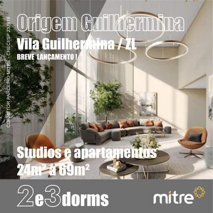 Apartamento com 1 Quarto à Venda, 24 m² em Vila Guilhermina - São Paulo