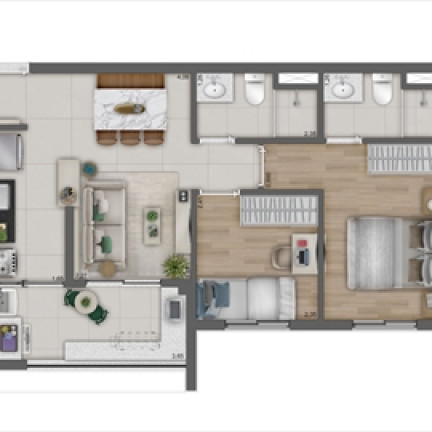 Imagem Apartamento com 1 Quarto à Venda, 41 m² em Água Branca - São Paulo