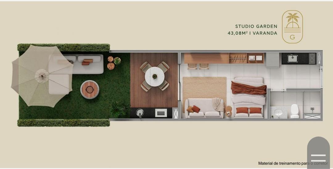 Imagem Studio com 1 Quarto à Venda, 25 m² em Praia dos Carneiros - Tamandaré Imagem Studio com 1 Quarto à Venda, 25 m² em Praia dos Carneiros - Tamandaré