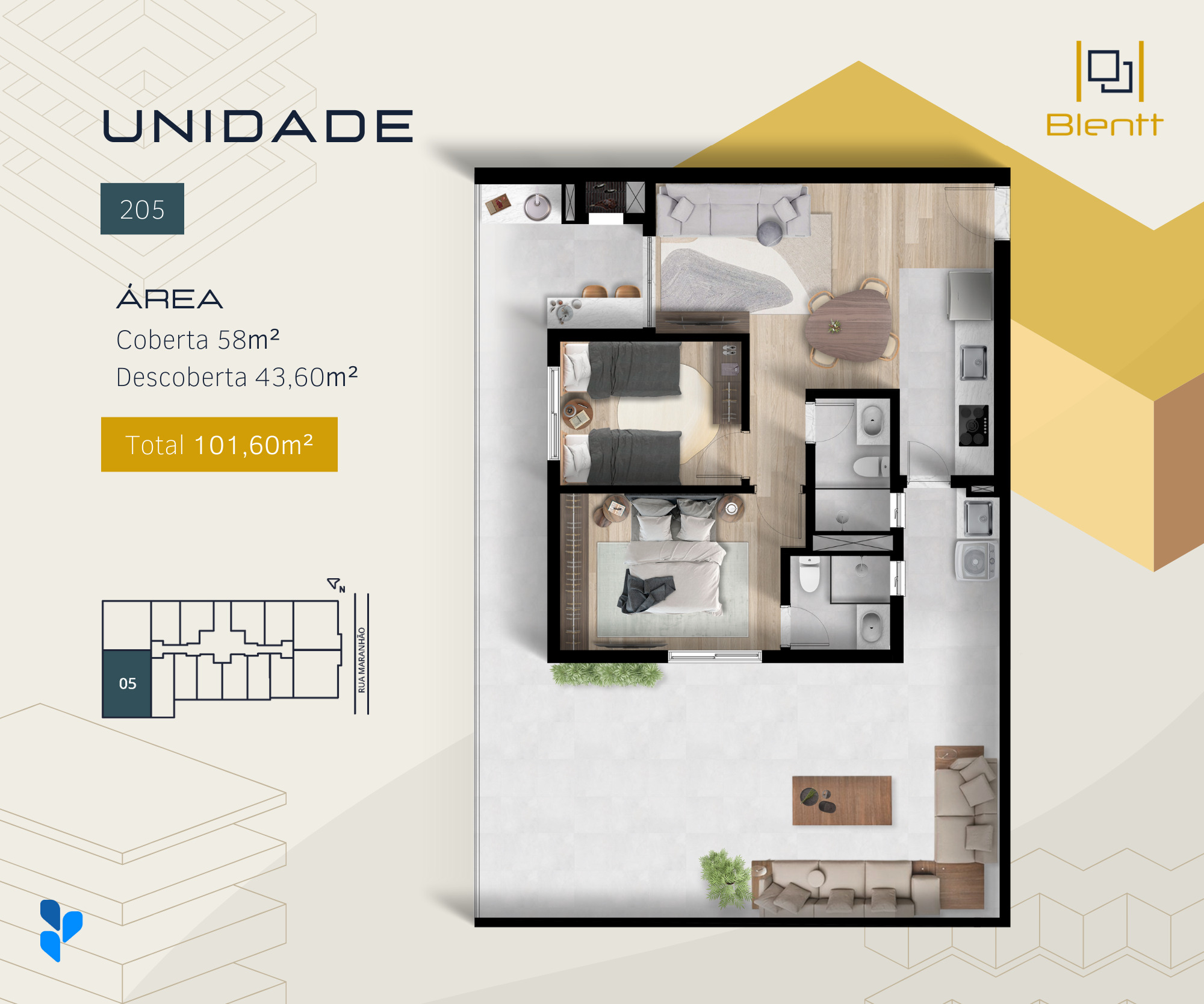 Imagem Apartamento com 2 Quartos à Venda, 58 m²em Portão - Curitiba