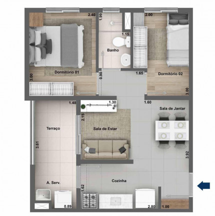 Imagem Apartamento com 2 Quartos à Venda, 38 m² em Vila Norma - São Paulo